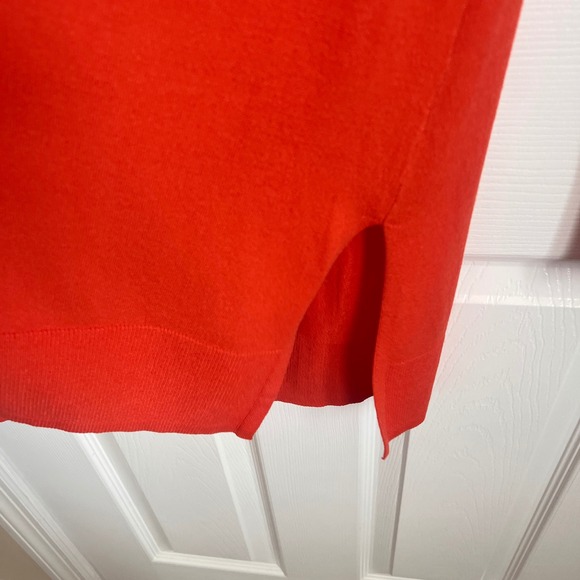 Ann Taylor Petite Orange Open Front Cardigan Sweater XSP - Picture 4 of 7